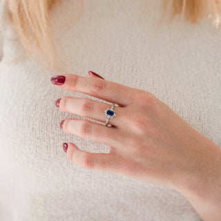 Galaxy Sandstone Starry Night Couples Ring Set