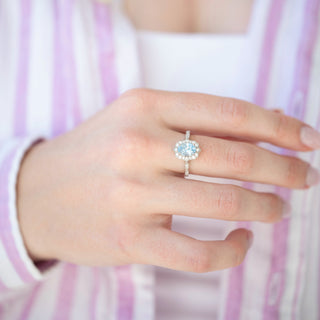 Unique aquamarine engagement ring by Aquamarise