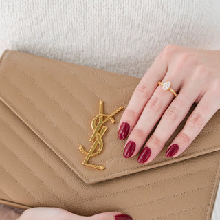 Kylie Diamond (cz) Engagement Ring- 14K Yellow Gold Vermeil