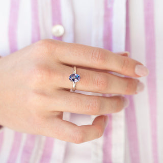 Unique alexandrite engagement ring by Aquamarise