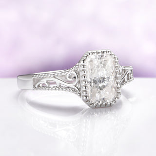 Lab Grown Diamond Engagement Ring in 14K White Gold (IGI Certified)