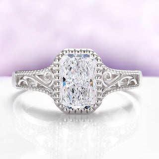 Lab Grown Diamond Engagement Ring in 14K White Gold (IGI Certified)