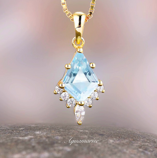 Skye Kite® Aquamarine Necklace in 14K Yellow Gold Vermeil