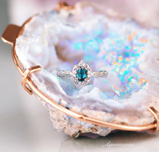 Vintage Alexandrite Ring in Sterling Silver