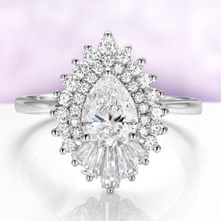 Vintage Lab-Grown Diamond Engagement Ring in 14K White Gold (IGI Certified)