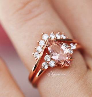 Petite Crown Stacking Wedding Band in 14K Rose Gold Vermeil