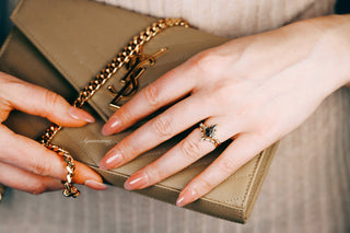 Skye Kite® Galaxy Herkimer Diamond & Meteorite Couples Ring Set