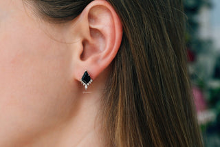Skye Kite® Black Onyx Stud Earrings in Sterling Silver