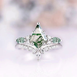 Skye Kite®  Moss Agate Couples Ring Set
