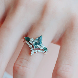 Skye Kite®  Moss Agate Couples Ring Set