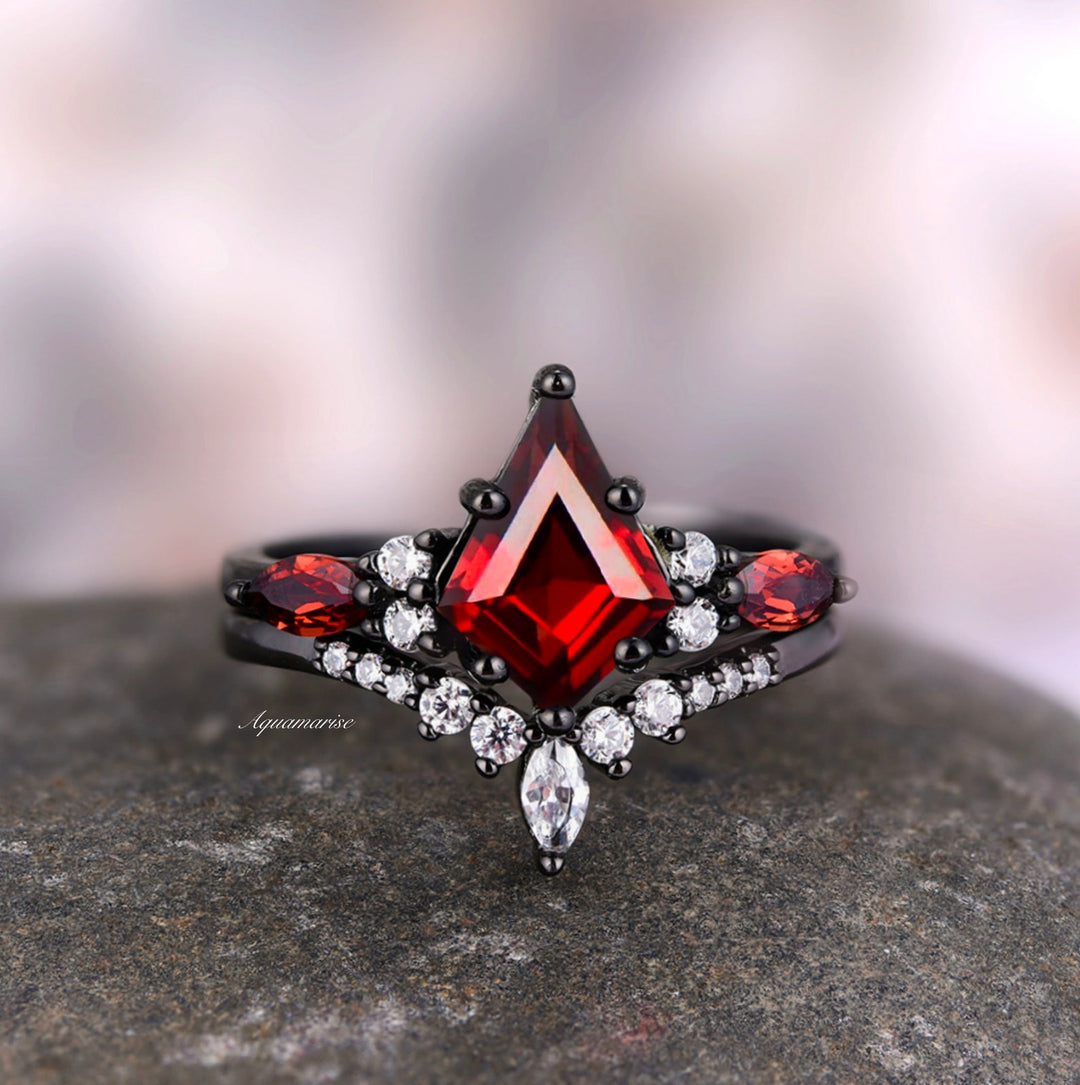 Skye Kite™ Natural Red Garnet Couples Ring