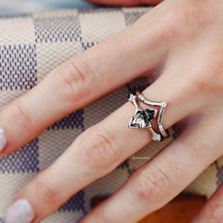 Rutilated Quartz Couples Ring Set