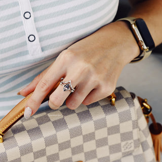 Rutilated Quartz Couples Ring Set