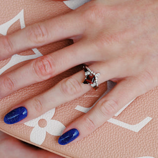 Skye Kite® Natural Red Garnet Ring Set in Sterling Silver