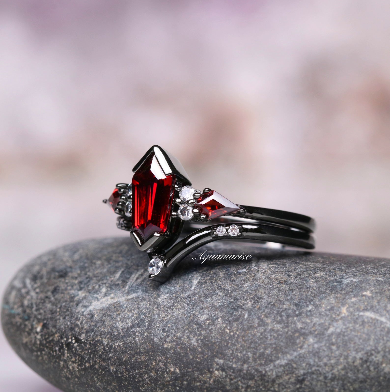 Mexican Red Fire Opal Wedding Band, Anime Inspired Crystal Inlay hotsell Ring, Meteorite Band Anniversary Ring, Red Opal Jewelry for Him