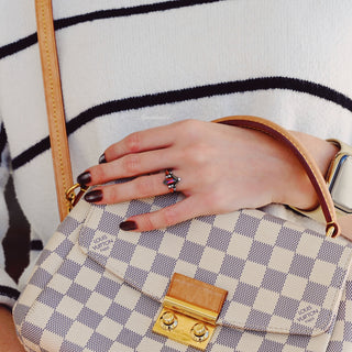 Natural Garnet & Red Fire Opal Couples Ring Set