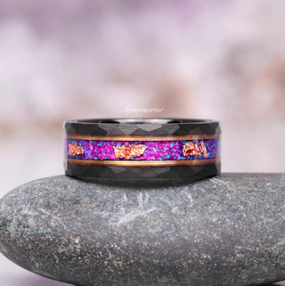 Skye Kite® Purple Fire Opal Couples Ring Set