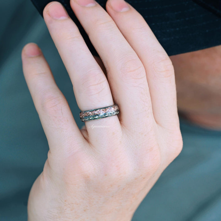 Fantasy Marquise Cut Morganite Couples Ring