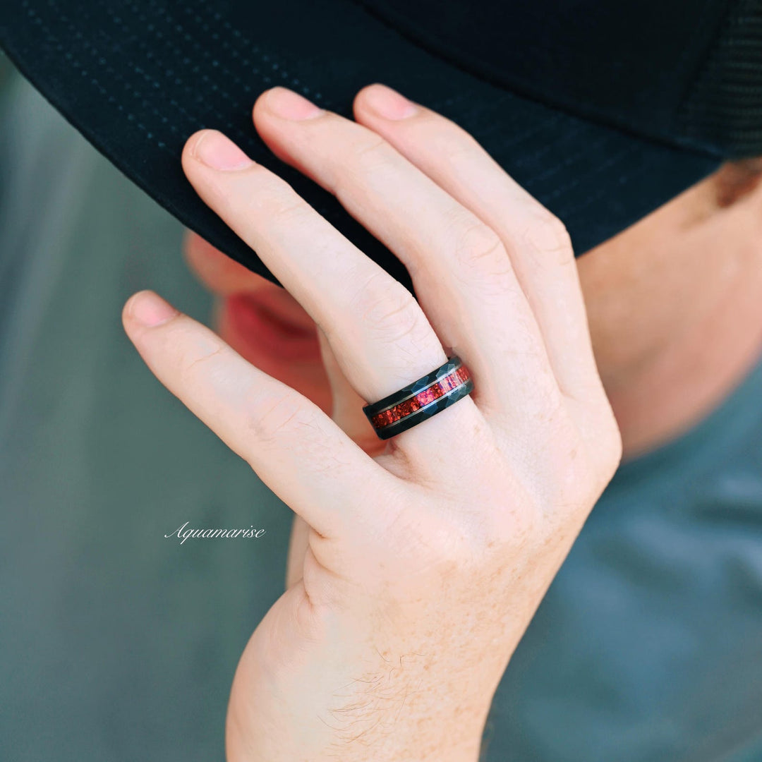 Skye Kite™  Natural Red Garnet Couples Ring