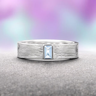 Celtic Aquamarine Couples Ring Set