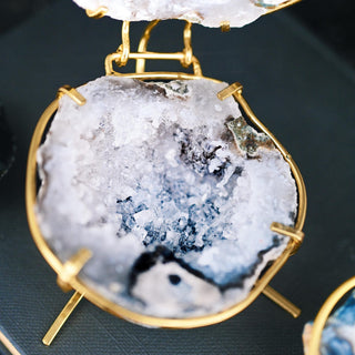 Geode Ring Box - Crystal Engagement Ring Holder for Proposal or Keepsake