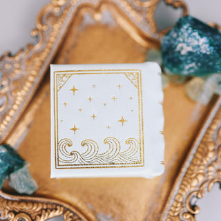 Summer Court Handmade Leather Book Ring Box- Seaglass Glow Edition (Small)