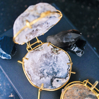 Geode Ring Box - Crystal Engagement Ring Holder for Proposal or Keepsake