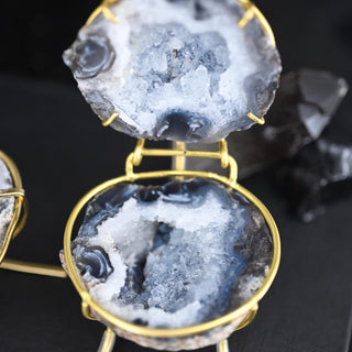 Geode Ring Box - Crystal Engagement Ring Holder for Proposal or Keepsake