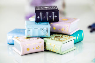 Summer Court Handmade Leather Book Ring Box- Ocean Tide Teal Edition (Small)