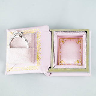 Briar Rose Quartz & Pearl Engagement Ring Set- 14K White Gold