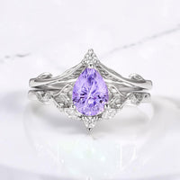 Nature-inspired engagement ring by Aquamarise shown in a ring style banner