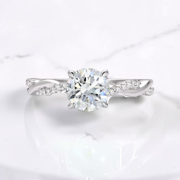Pavé engagement ring by Aquamarise shown in a ring style banner