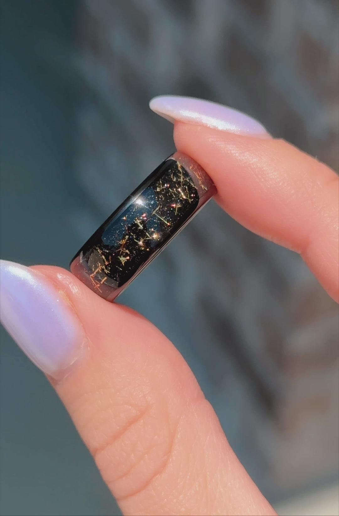 Starry Night Couples Ring Set