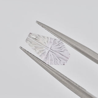 Natural Ametrine coffin 6 x 10 mm Faelight Cut video, turning to show the starburst flashes