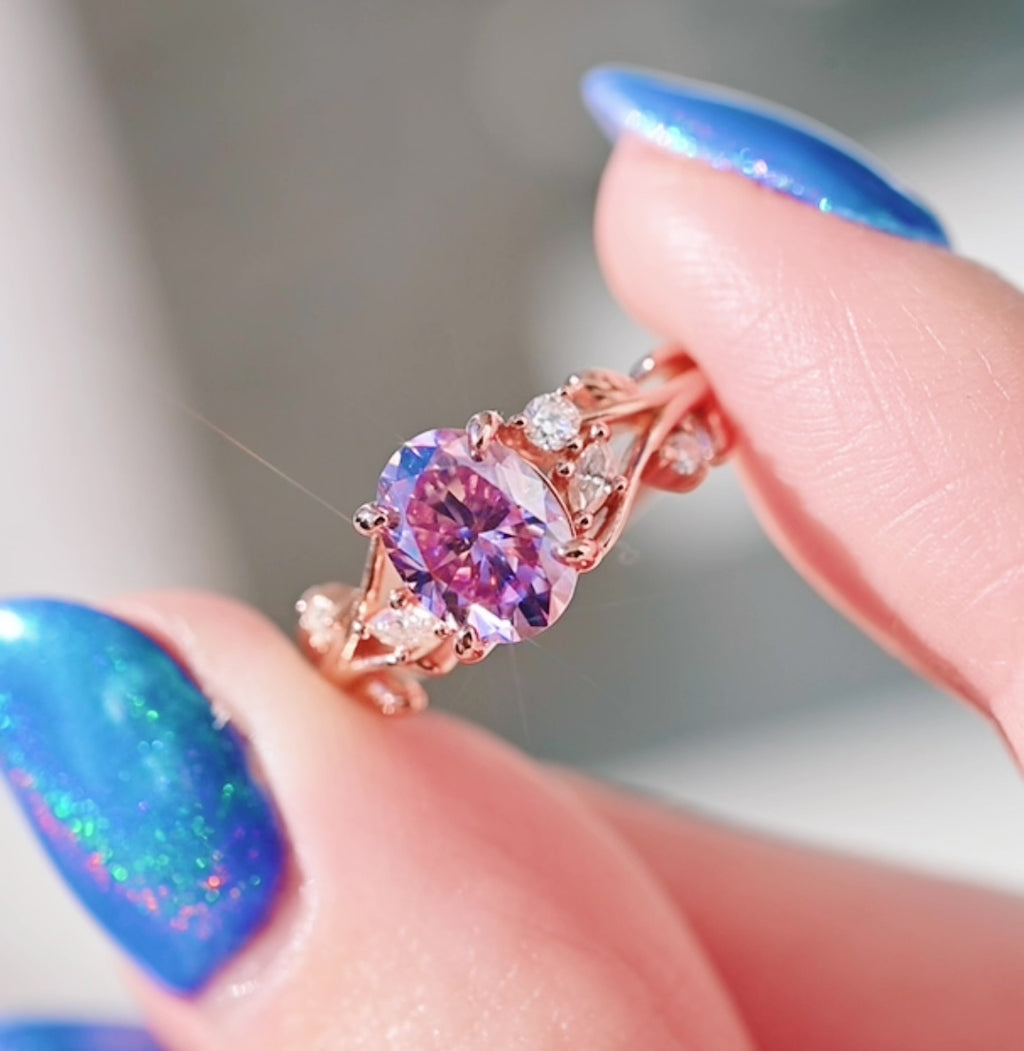 lavender moissanite video
