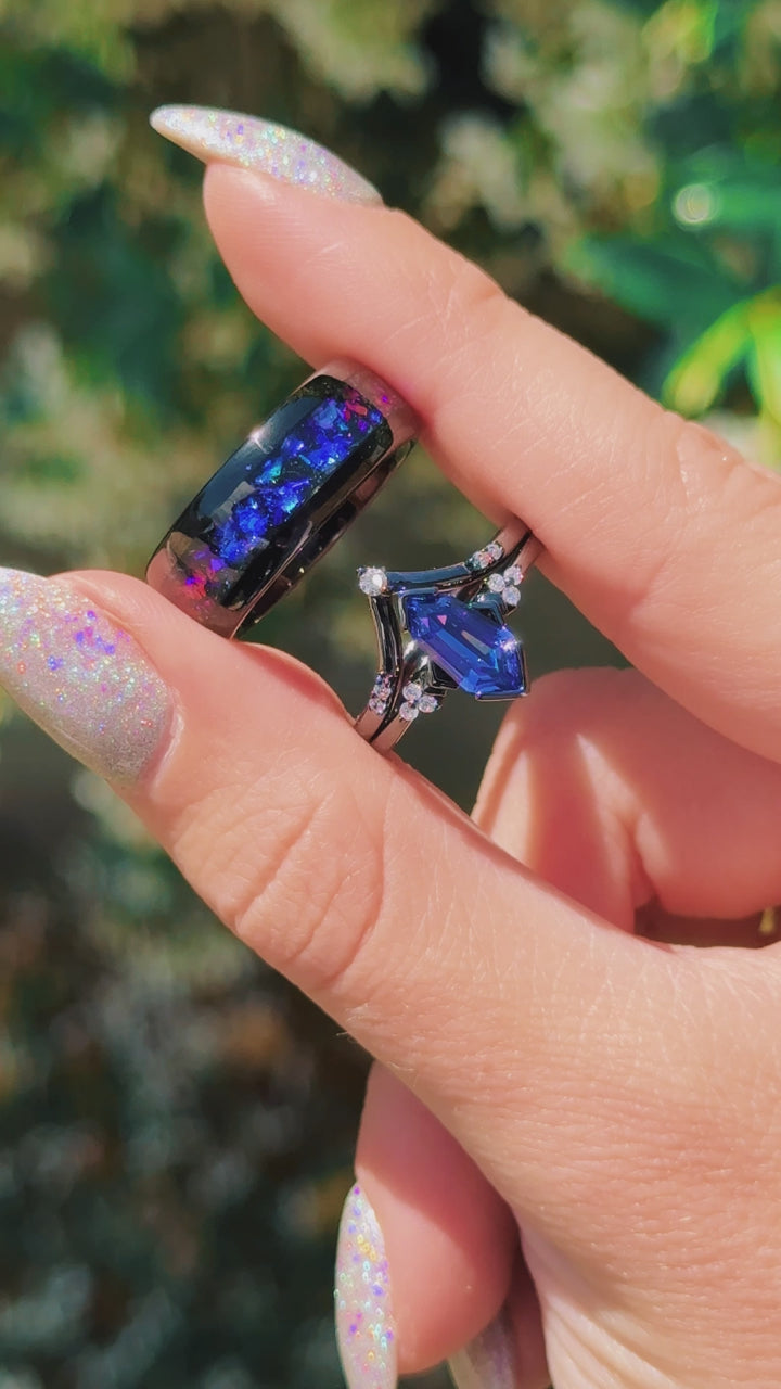 Orion Nebula™ & Tanzanite Couples Ring