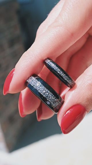 Starlux Crushed Diamond Couples Ring Set