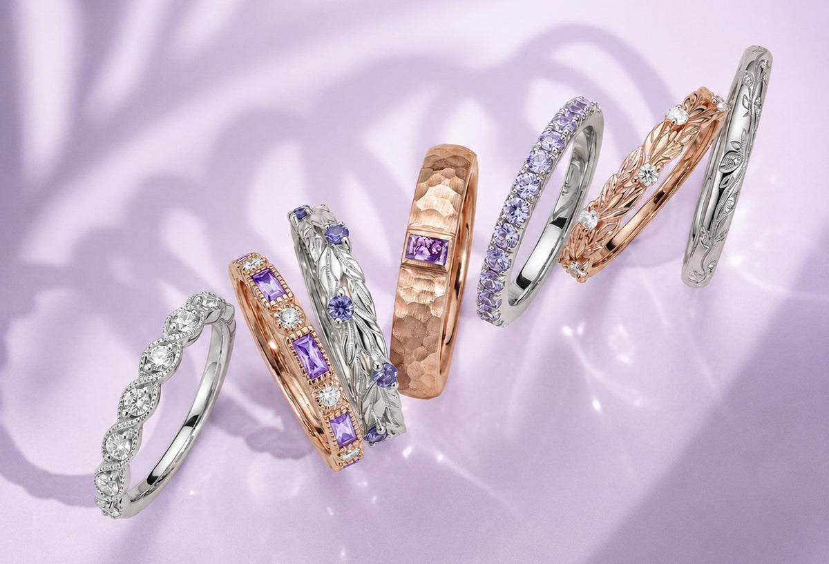 Solid Gold Wedding Bands