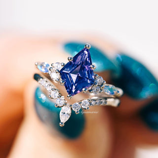 Skye Kite® Alexandrite & Moonstone Ring Set in Sterling Silver