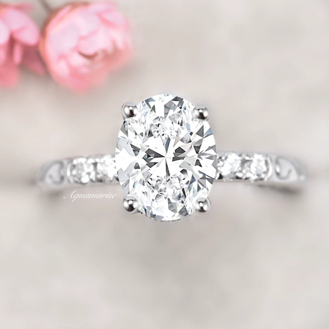 Bliss Engagement Ring- 14K White Gold