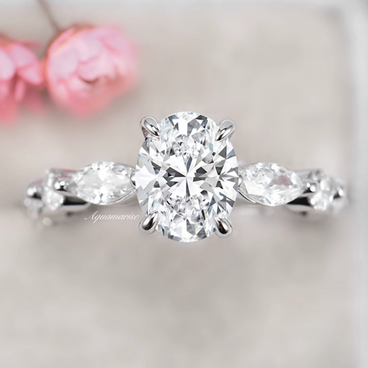 Viviana Engagement Ring- 14K White Gold