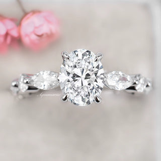 Viviana Lab-Grown Diamond Engagement Ring- 14K White Gold (IGI Certified)