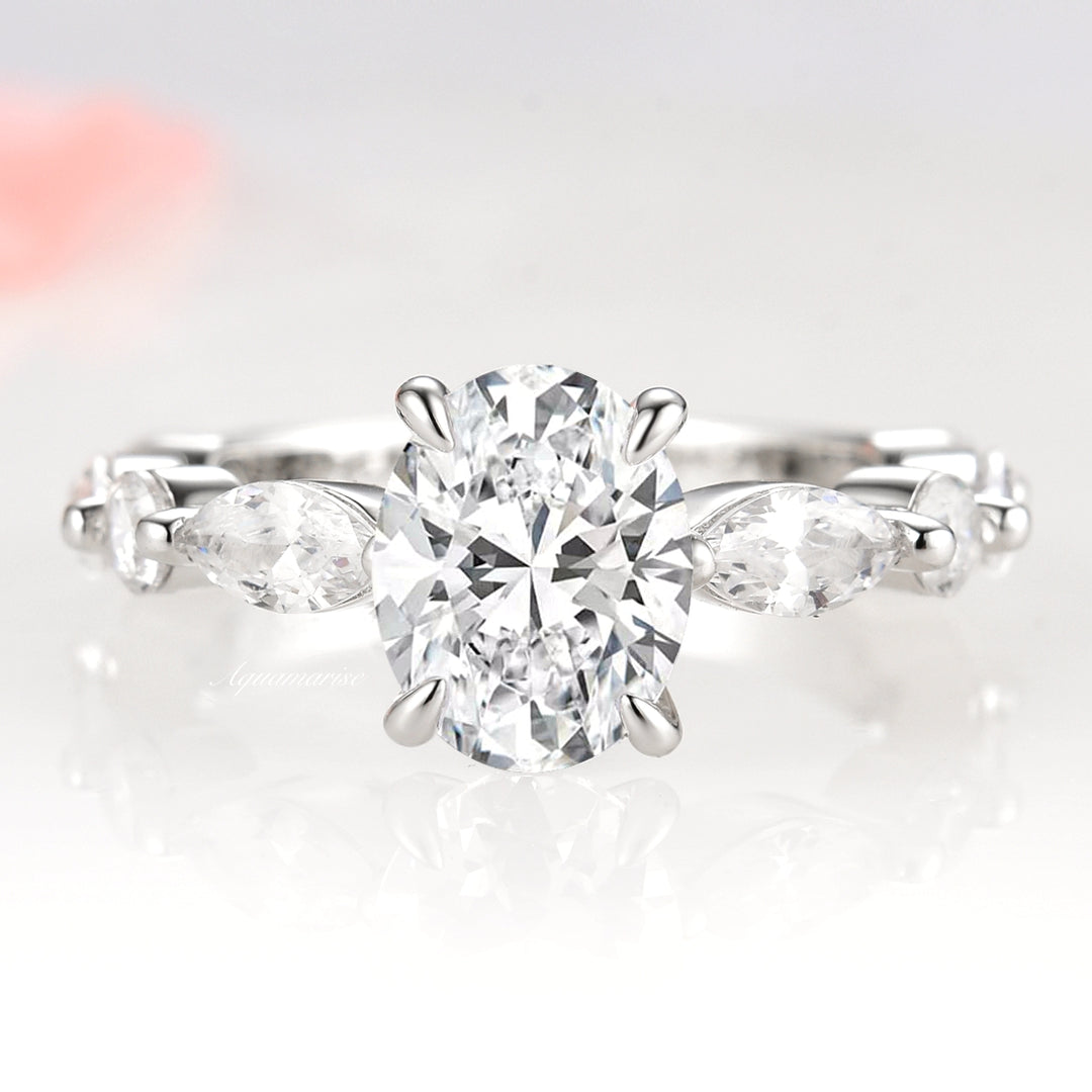 Viviana Engagement Ring- 14K White Gold