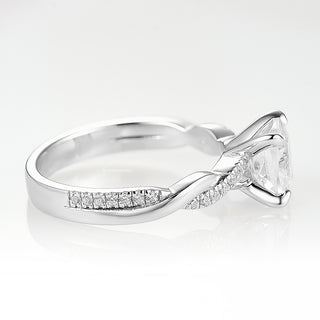 Sophia White Sapphire Engagement Ring in Sterling Silver