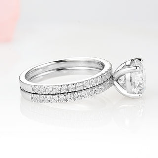 Petite Diamond Wedding Band in 14K White Gold (2mm)