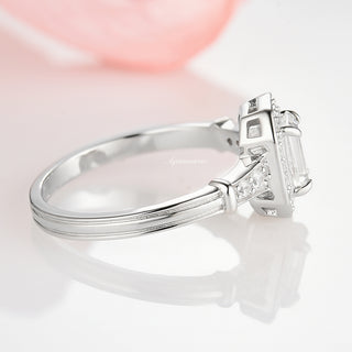 Cynthia White Sapphire Ring- Sterling Silver