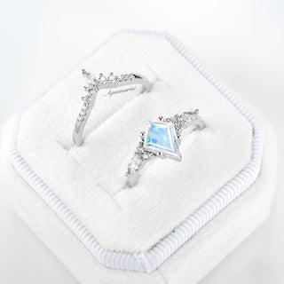 Skye Kite® Rainbow Moonstone Ring Set in Sterling Silver