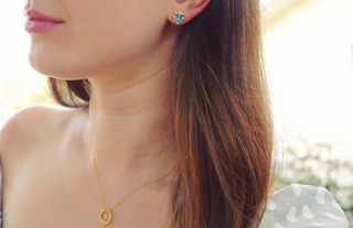 Natural London Blue Topaz Earrings in Sterling Silver