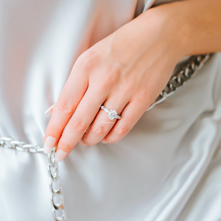 Viviana Lab-Grown Diamond Engagement Ring- 14K White Gold (IGI Certified)