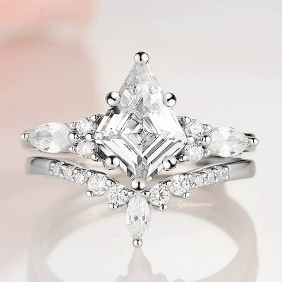Skye Kite Diamond Ring Set 925 Sterling Silver Gemstone Engagement Rings For Women